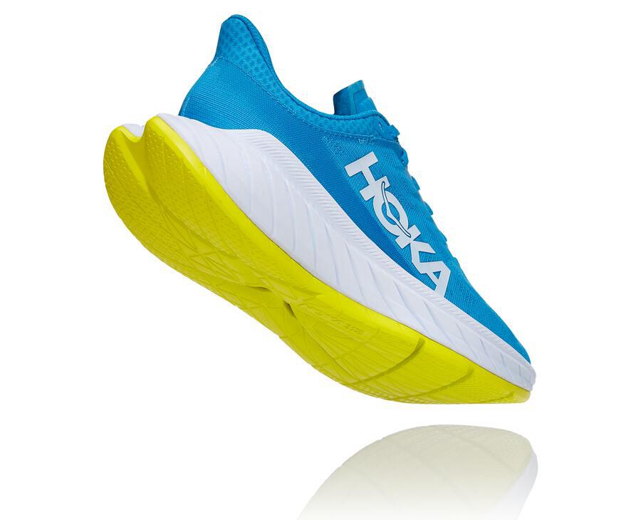 Zapatillas Running Hoka One One Mujer - Carbon X 2 - Azules/Blancas - BUF483912